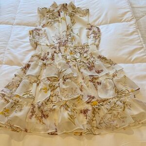 Adorable Floral Ruffle Dress